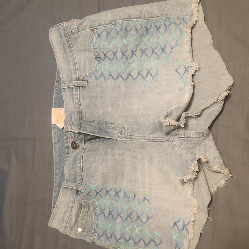 Torrid little mermaid Jean shorts